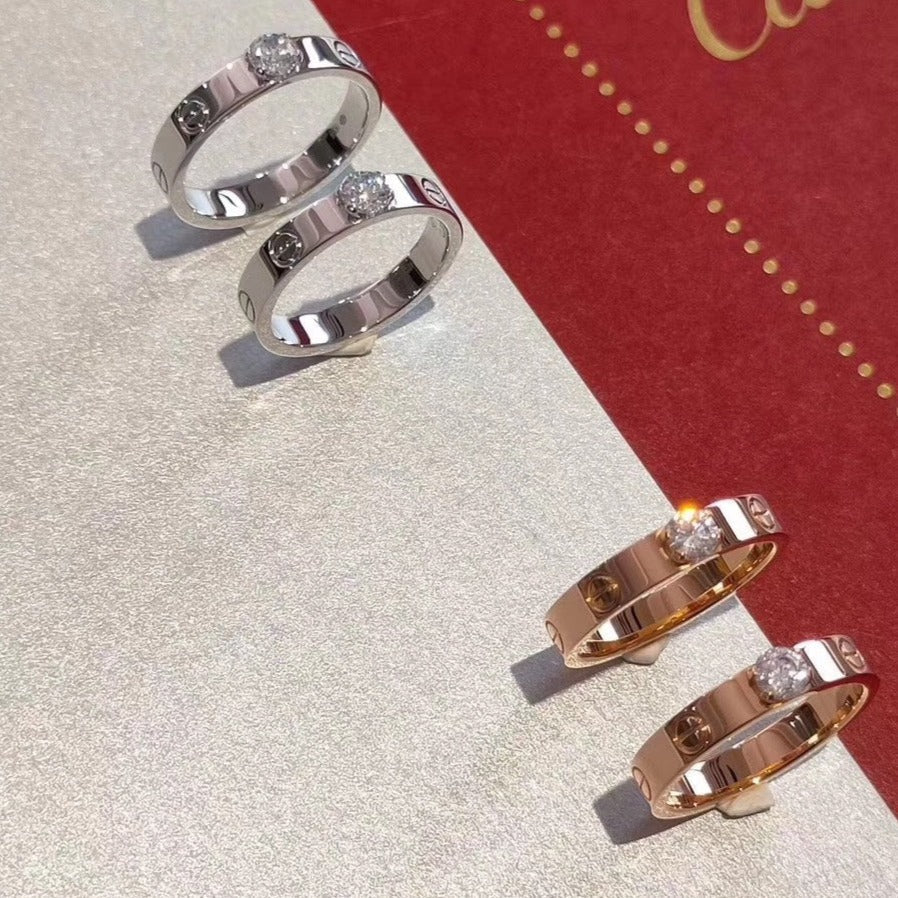 ¡®Moco¡¯LOVE RING 3.6MM 1 BIG DIAMOND