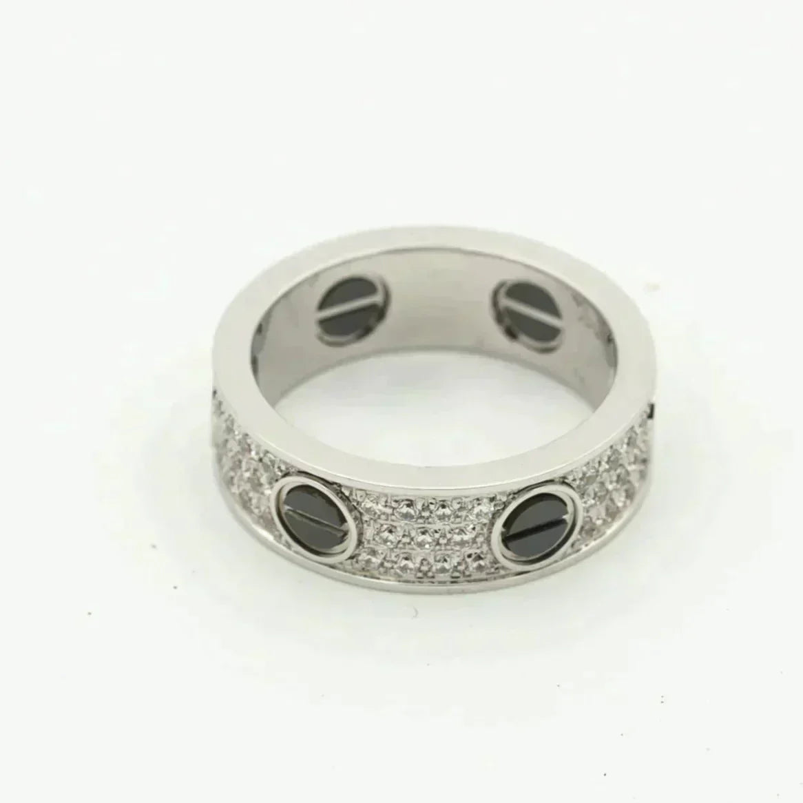 ¡®Moco¡¯LOVE RING 5.5MM DIAMONDS PAVED CERAMIC