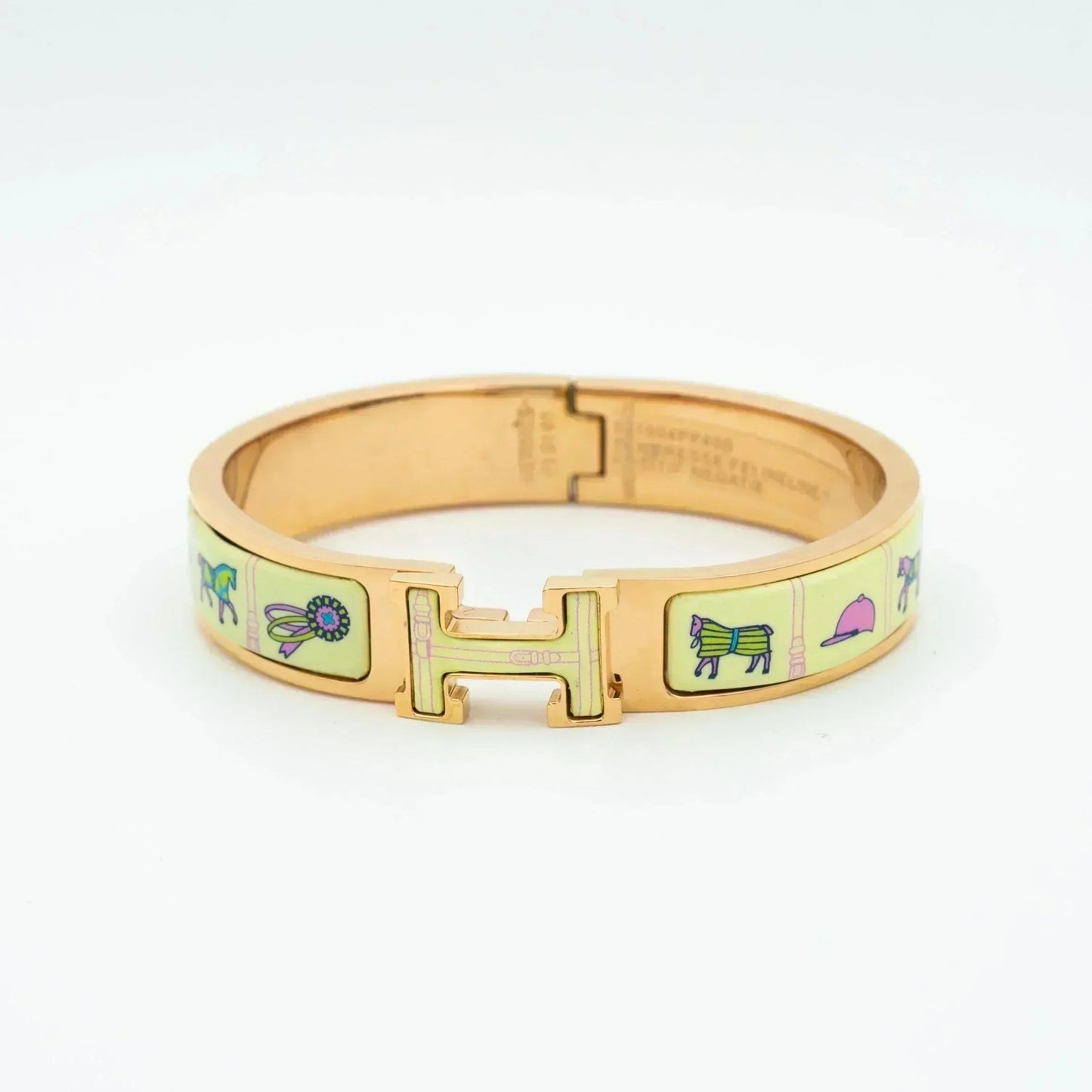 ¡®Moco¡¯H PINK GOLD BRACELET CREAM CERAMIC
