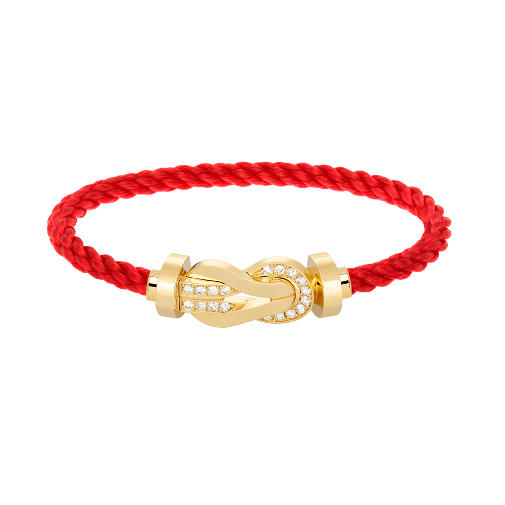 ¡®Star¡¯CHANCE LARGE 8 FIGURE BUCKLE HALF DIAMOND BRACELET GOLD