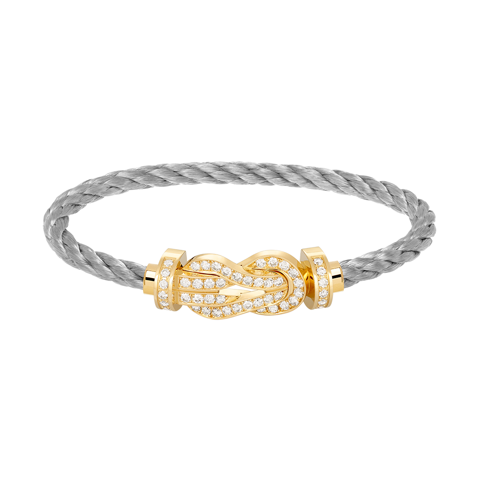 ¡®Star¡¯CHANCE LARGE 8 FIGURE BUCKLE FULLDIAMOND BRACELET GOLD