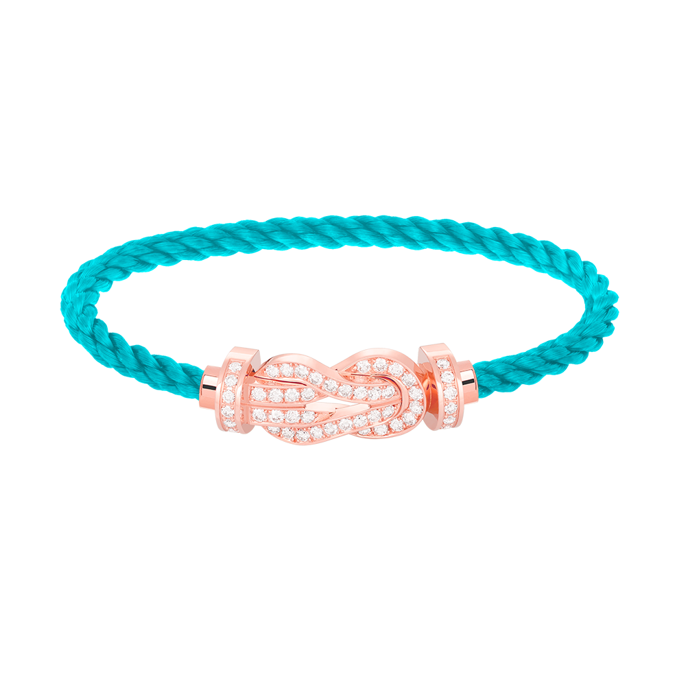 ¡®Star¡¯CHANCE LARGE 8 FIGURE BUCKLE FULL DIAMOND BRACELET ROSE GOLD