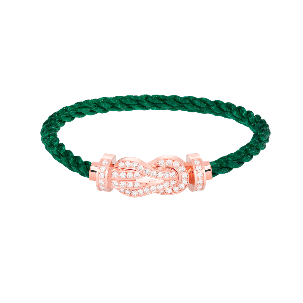 ¡®Star¡¯CHANCE LARGE 8 FIGURE BUCKLE FULL DIAMOND BRACELET ROSE GOLD