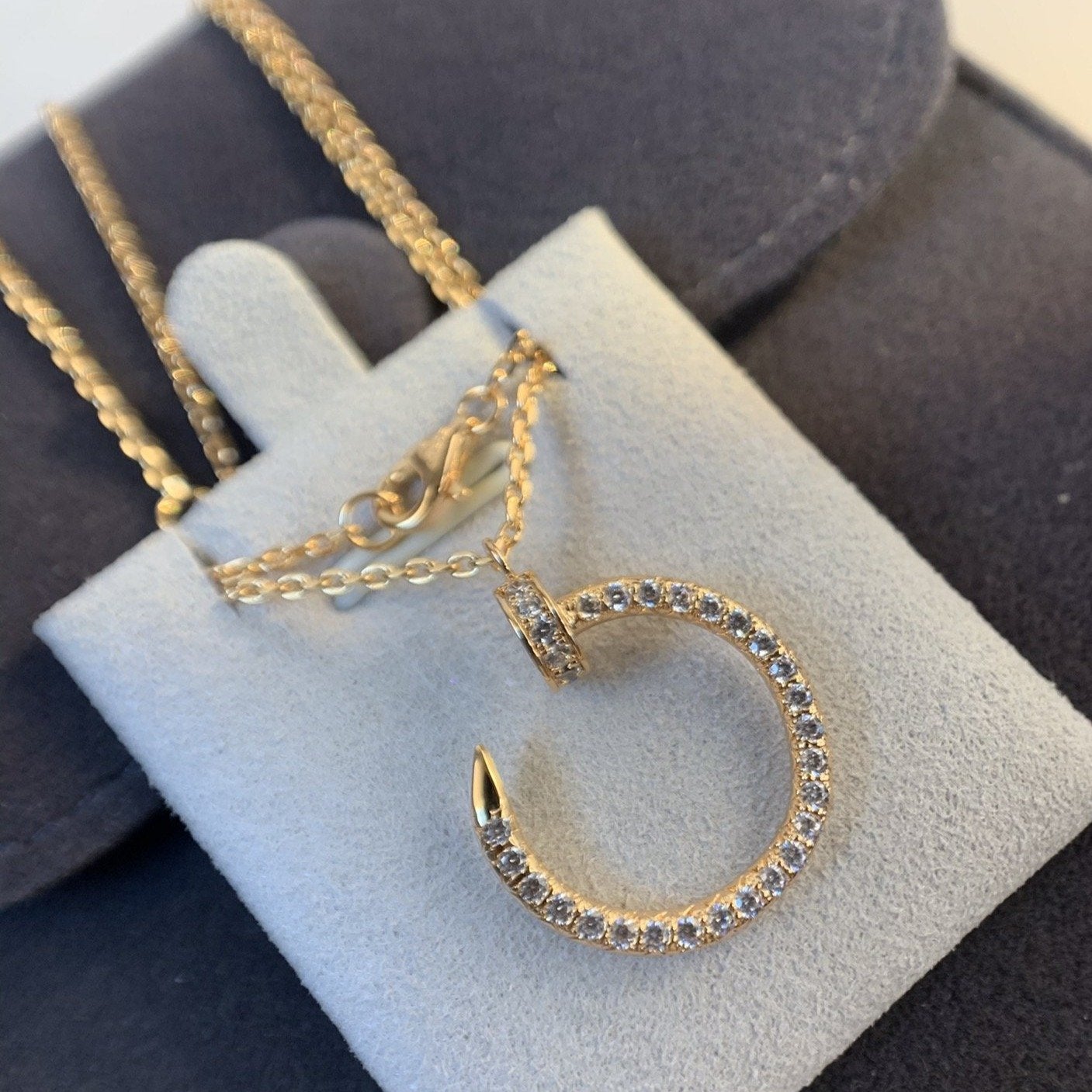 ¡®Star¡¯JUSTE NECKLACE PINK GOLD DIAMONDS