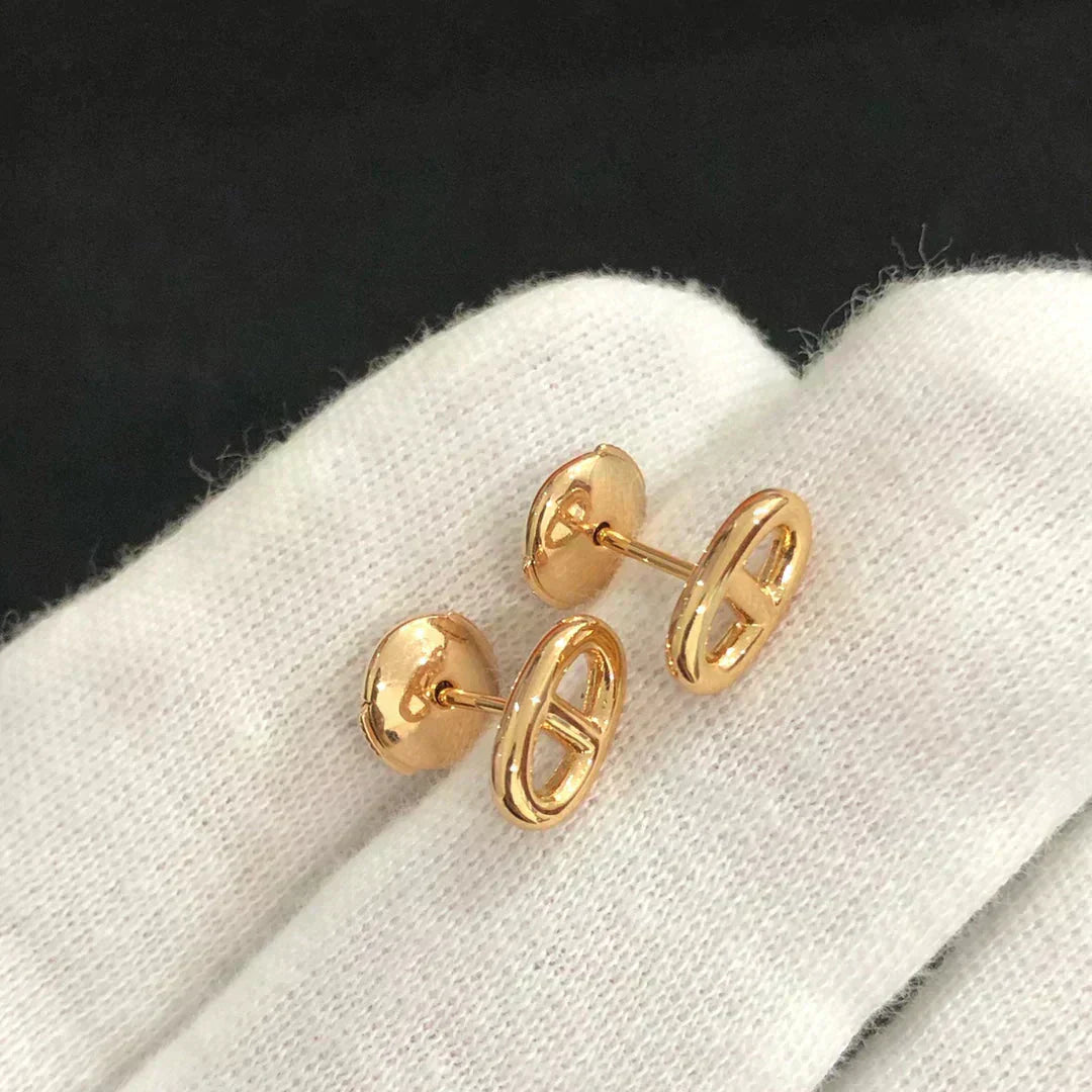 ¡®Moco¡¯CHAINE SMALL EARRINGS GOLD AND SILVER