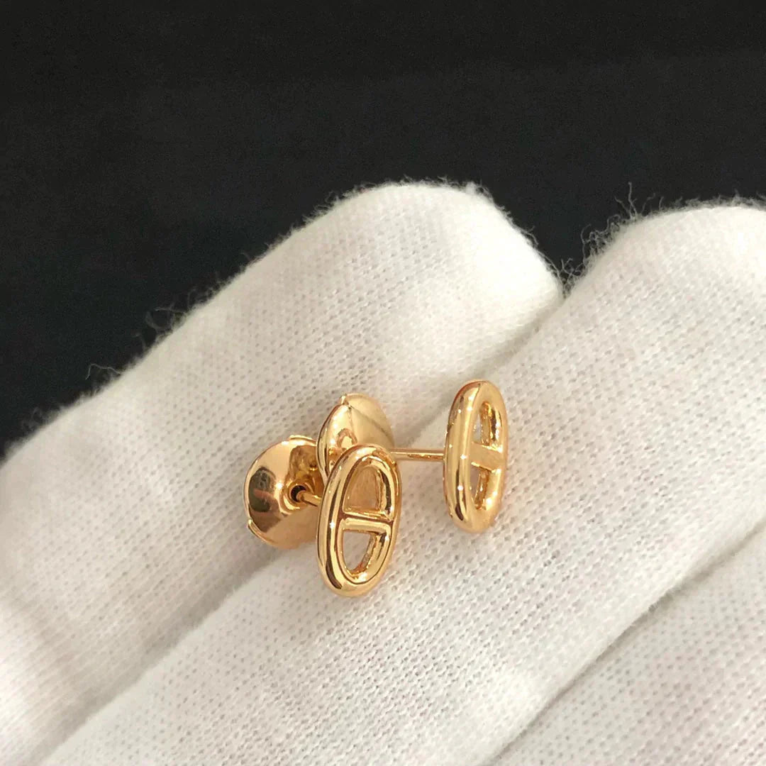 ¡®Star¡¯CHAINE SMALL EARRINGS GOLD AND SILVER