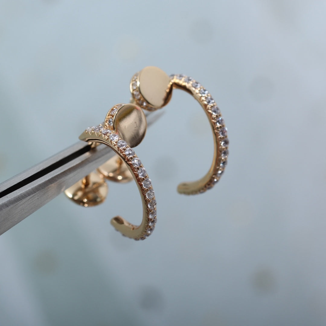 ¡®Star¡¯JUSTE EARRINGS 12.75MM PINK GOLD DIAMOND