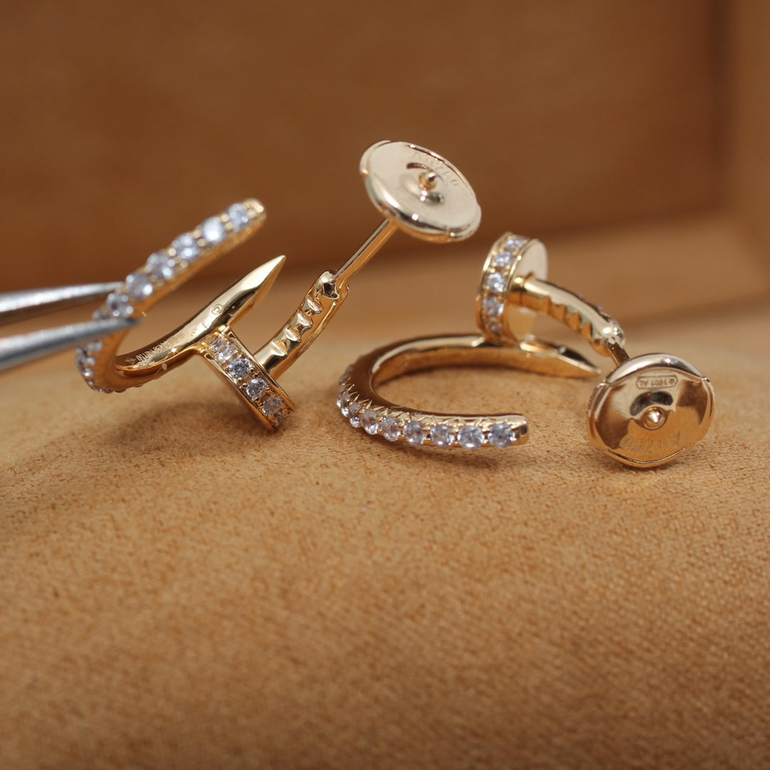 ¡®Star¡¯JUSTE EARRINGS 12.75MM PINK GOLD DIAMOND