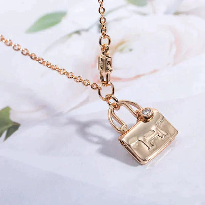 ¡®Moco¡¯AMULETTE PEDANT ROSE GOLD NECKLACE