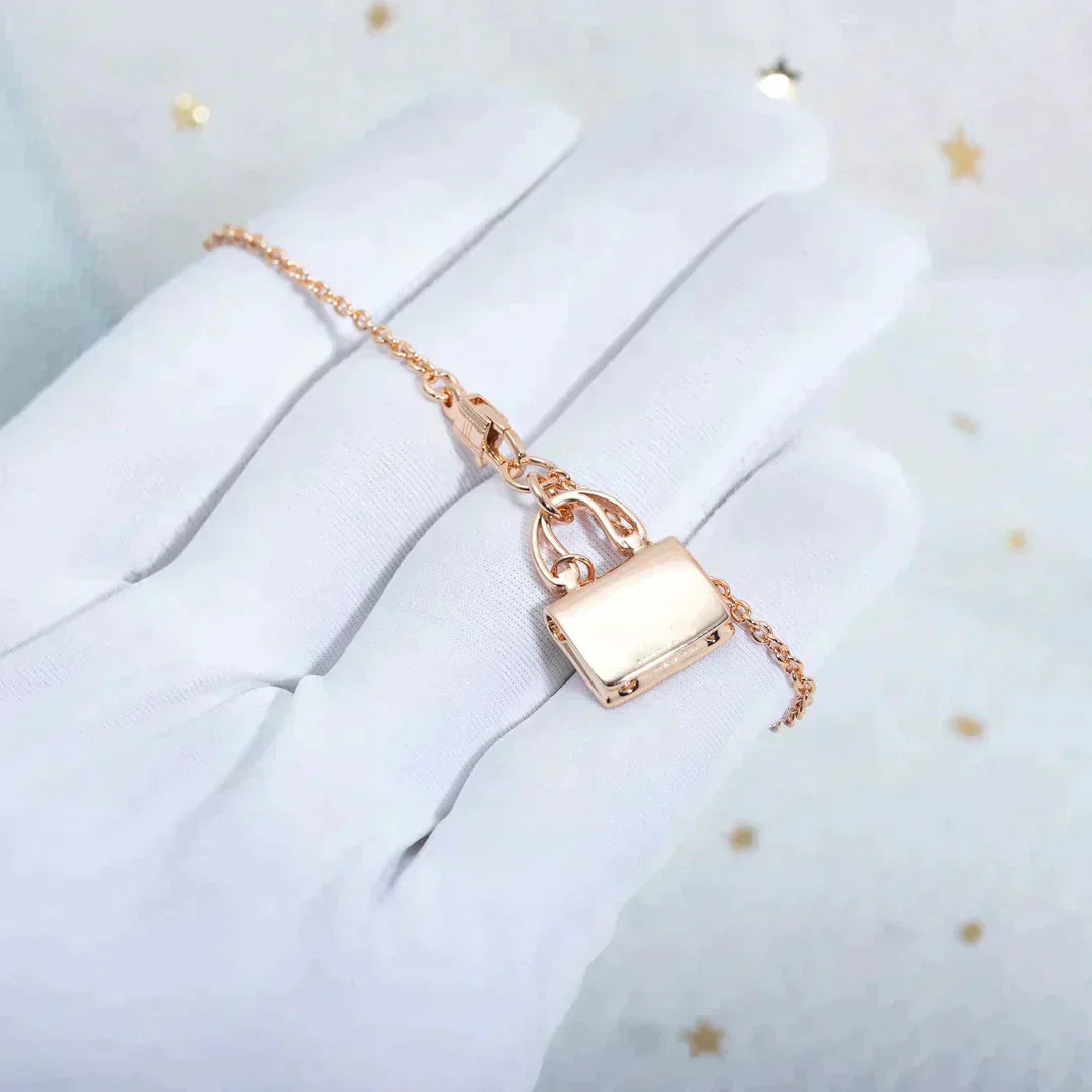 ¡®Star¡¯AMULETTE PEDANT ROSE GOLD NECKLACE