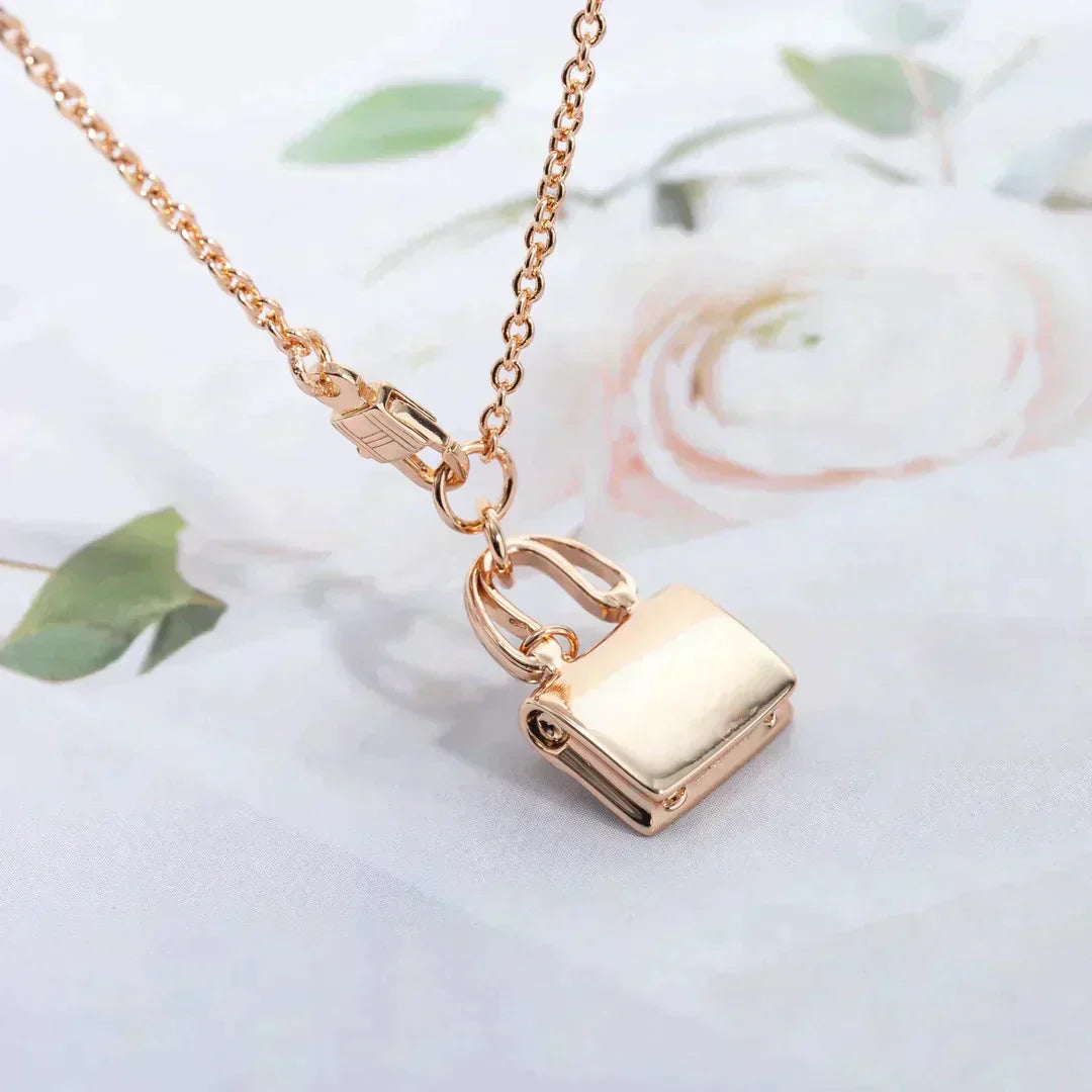¡®Moco¡¯AMULETTE PEDANT ROSE GOLD NECKLACE