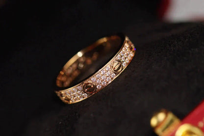 ¡®Moco¡¯LOVE RING 3.6MM DIAMOND PAVED