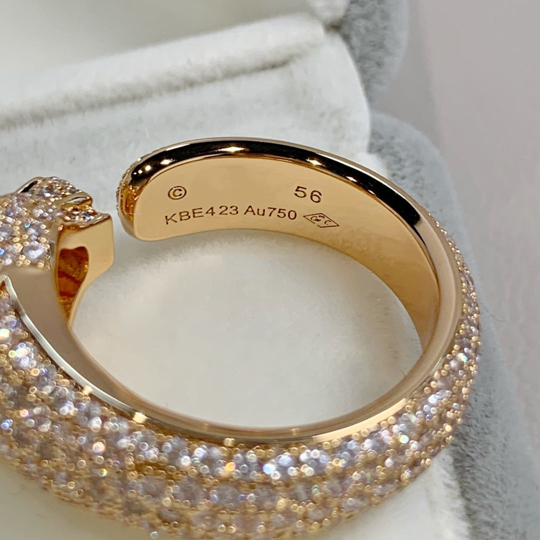 ¡®Moco¡¯PANTHERE PINK GOLD DIAMOND RING