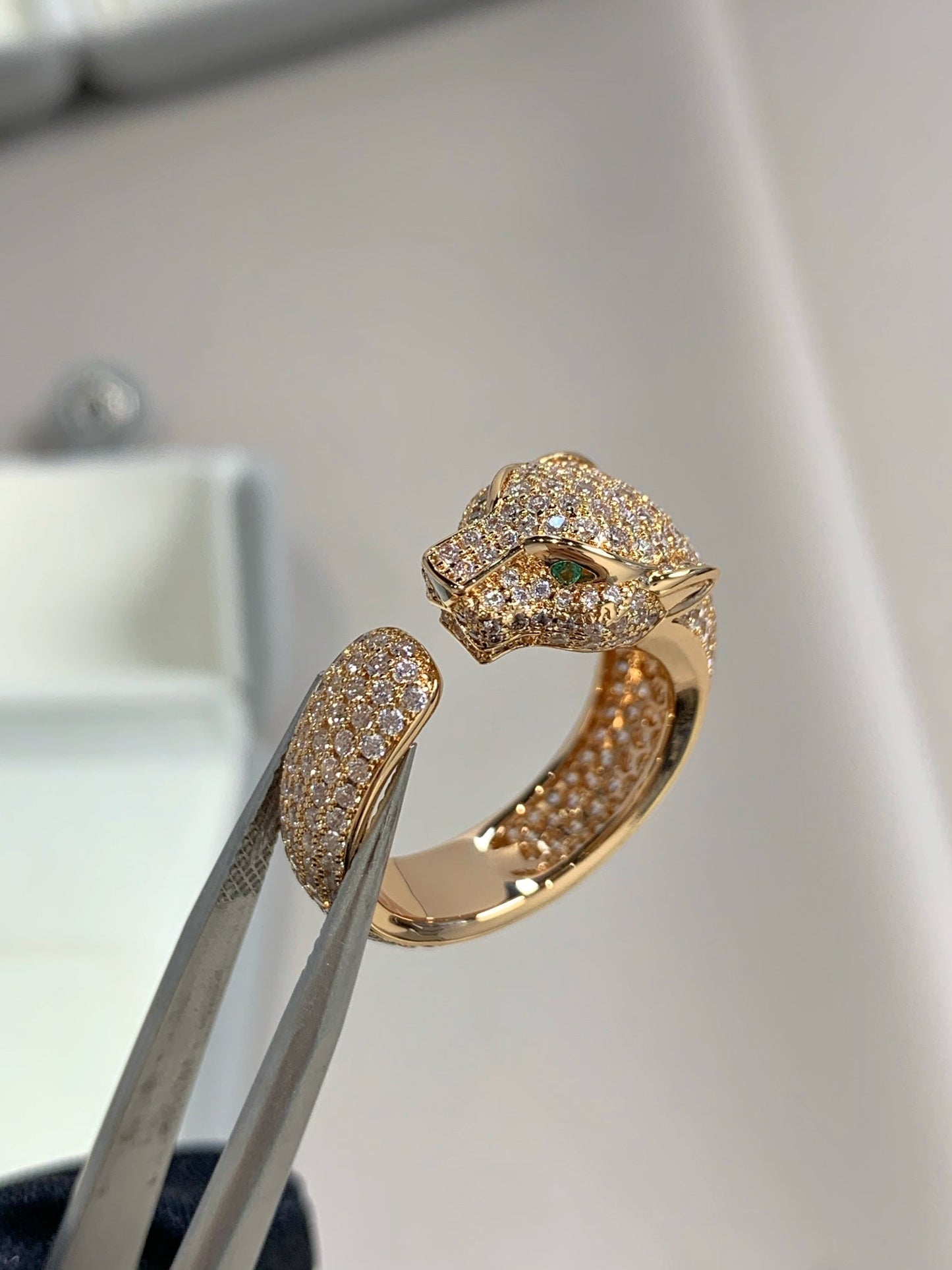 ¡®Moco¡¯PANTHERE PINK GOLD DIAMOND RING