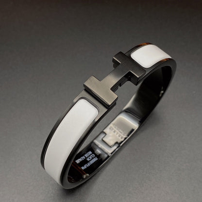 ¡®Moco¡¯H BRACELET 12MM BLACK WHITE CERAMIC