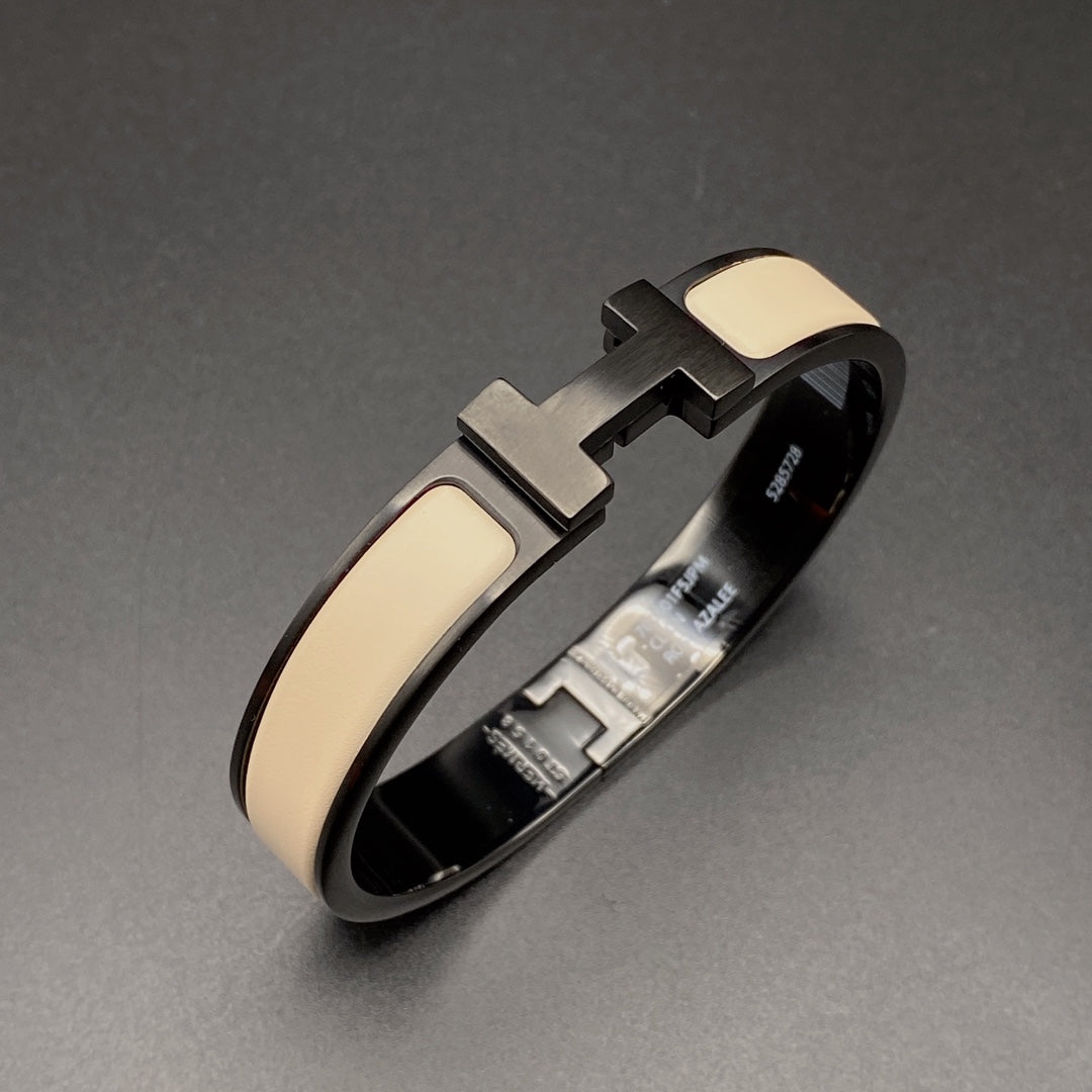 ¡®Moco¡¯H BRACELET 12MM BLACK BEIGE CERAMIC