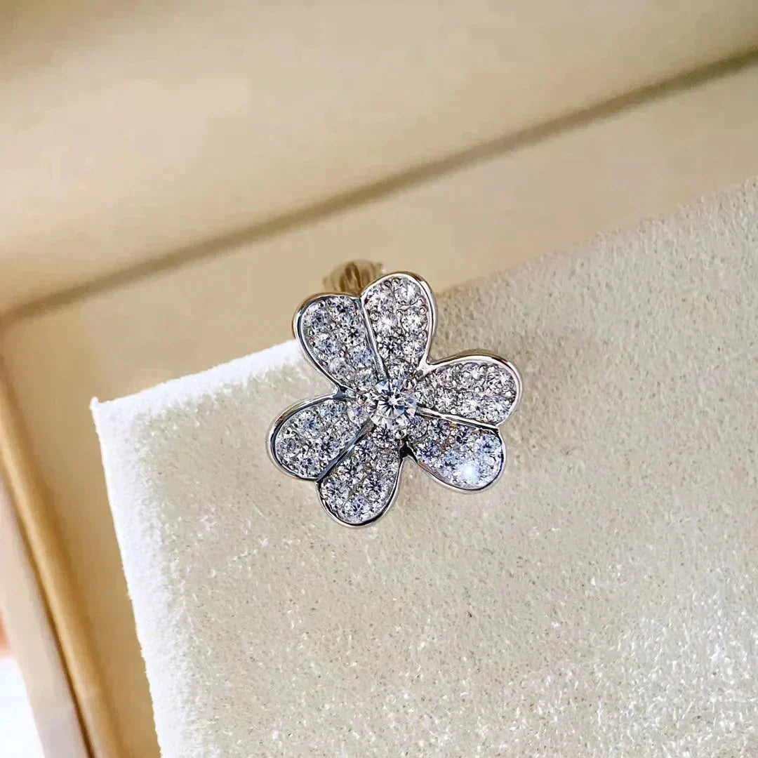 ¡®Star¡¯CLOVER COMOS DIAMOND EARRINGS SILVER