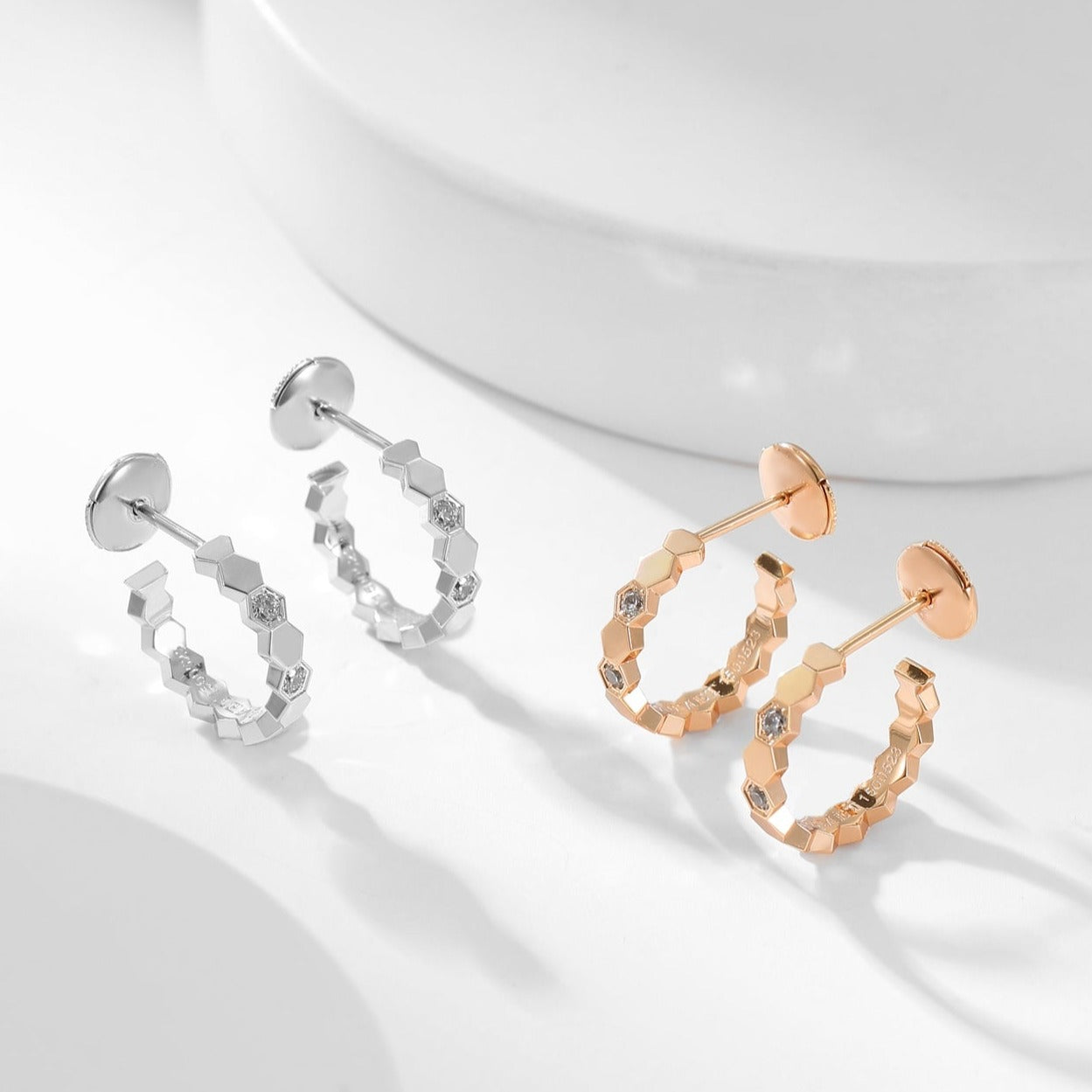 ¡®Star¡¯BEE LOVE DIAMOND HOOP EARRINGS