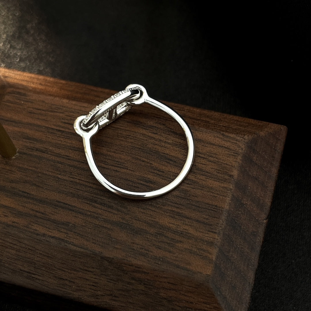 ¡®Moco¡¯RONDE SMALL SILVER DIAMOND RING