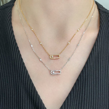 [moco jewelrys ]MOVE UNO DIAMOND NECKLACE