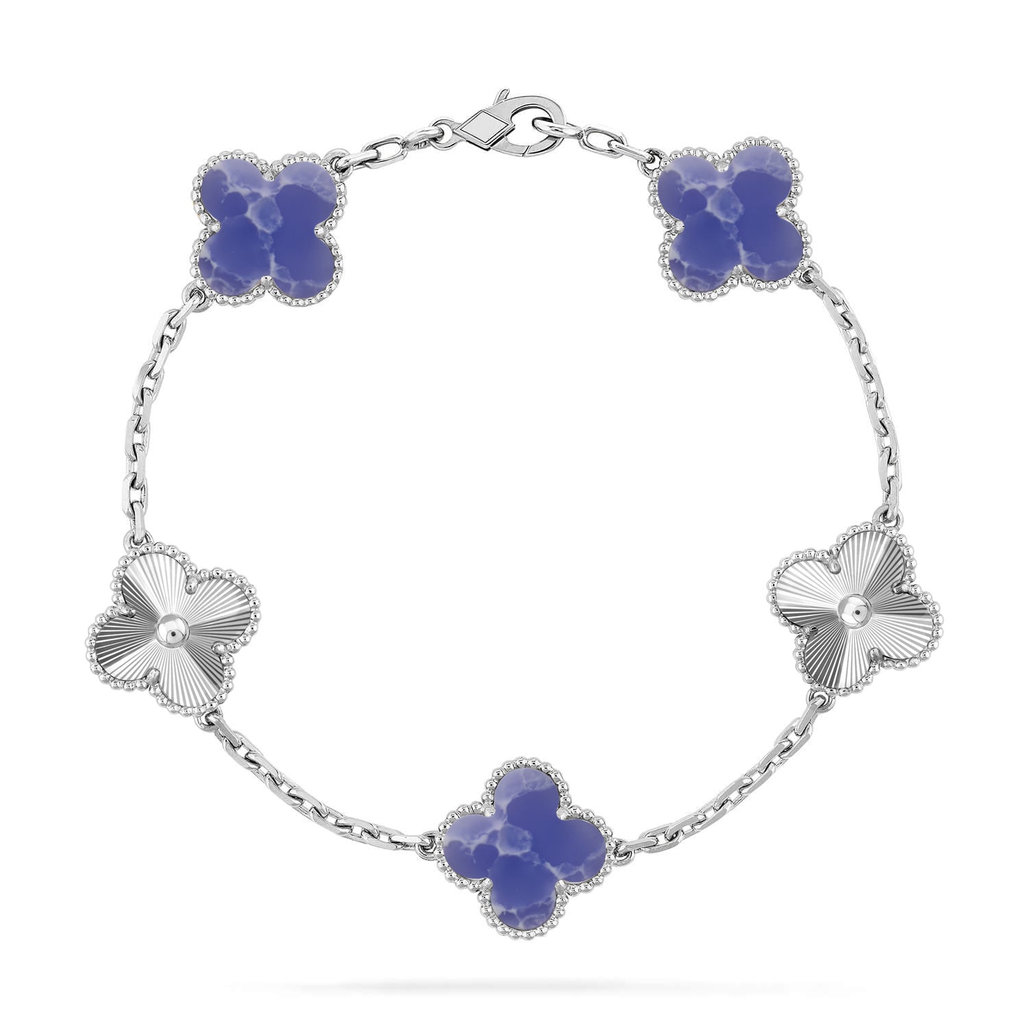 [Star]New CLOVER 5 MOTIF BLUE VEINS BRACELET COLLECTION