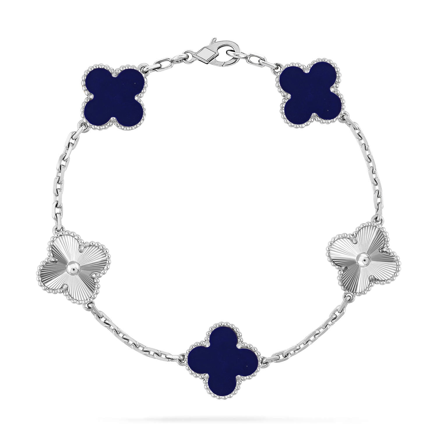 [Star]New CLOVER 5 MOTIF LAPIS LAZULI BRACELET COLLECTION