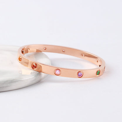 [Moco ] 2026 NEW 6.1MM COLORED GEMSTONE BRACELET