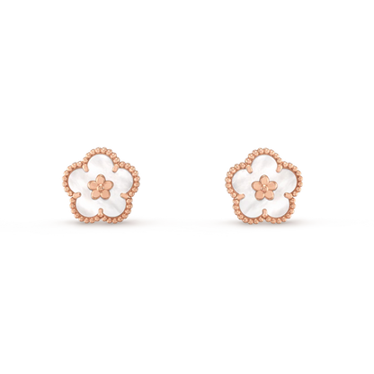 ¡®Moco¡¯LUCKY PINK GOLD WHITE MOP EARRINGS