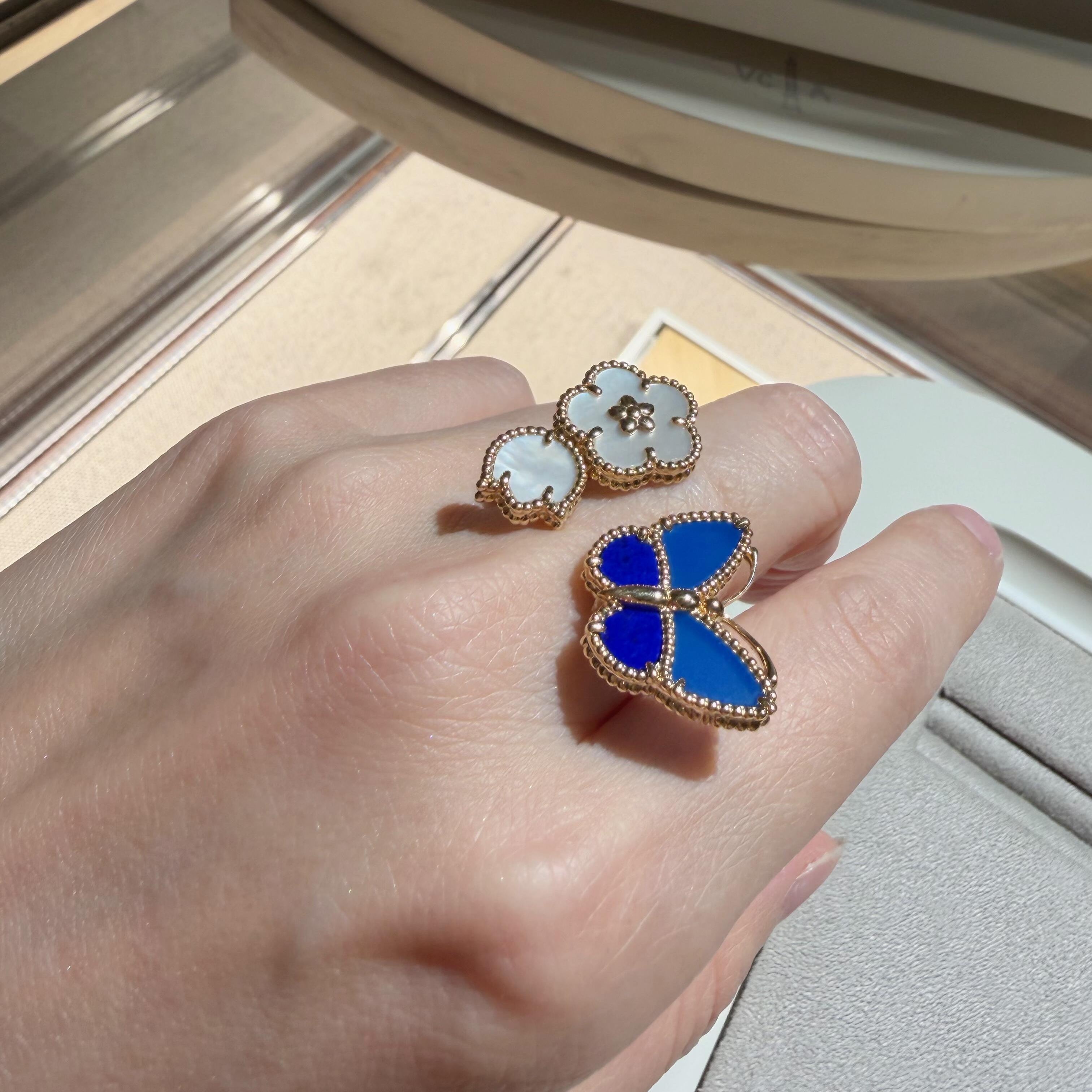 [Star] 2026 NEW MODEL SPRING LUCKY 3 MOTIF GOLD RING