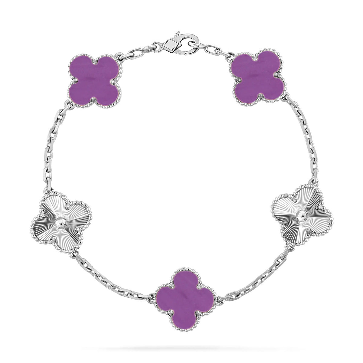 [Star]New  CLOVER 5 MOTIF VIOLET BRACELET COLLECTION