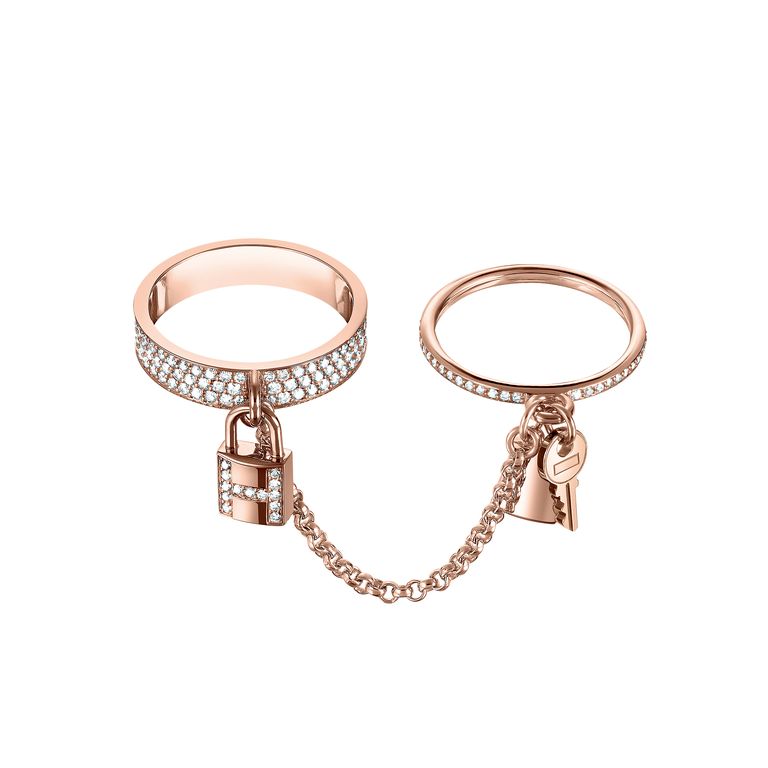 ¡®Star¡¯HM KELLY CLOCHETTE DOUBLE RING IN  WITH DIAMONDS