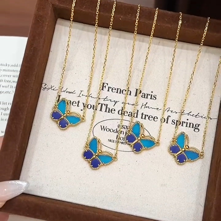 [Star] 2026 BUTTERFLY BLUE   NECKLACE
