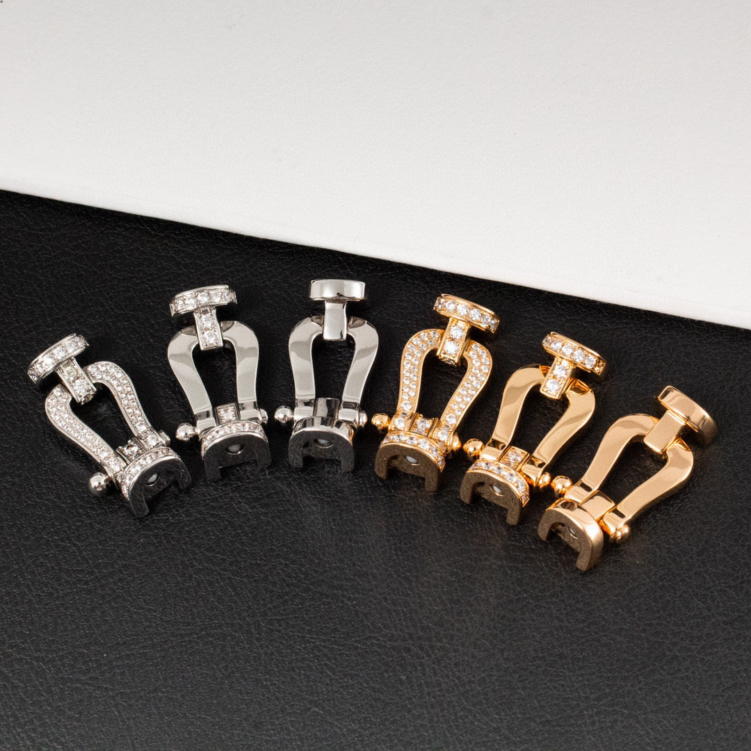 ¡®Star¡¯FORCE LARGE HORSESHOE FULL DIAMOND BRACELET GOLD