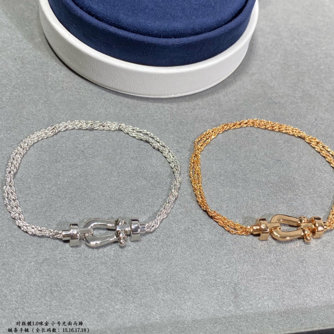 ¡®Star¡¯FORCE SMALL HORSESHOE  DIAMOND CHAIN ROPE BRACELET