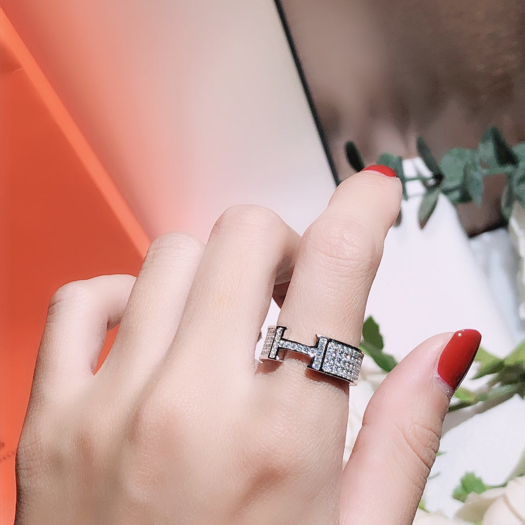 ¡®Star¡¯H RING FULL DIAMOND
