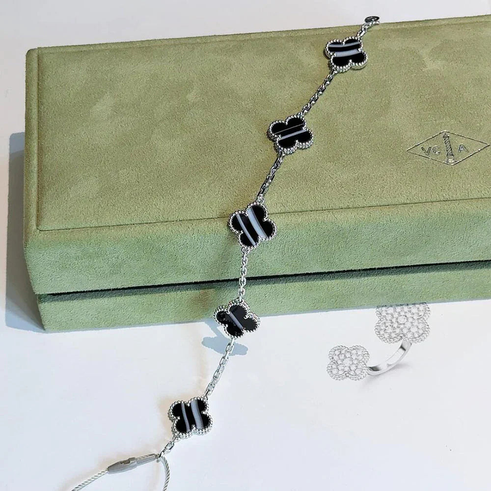 [Star]New  CLOVER 5 MOTIF PULSAR STONE BRACELET COLLECTION