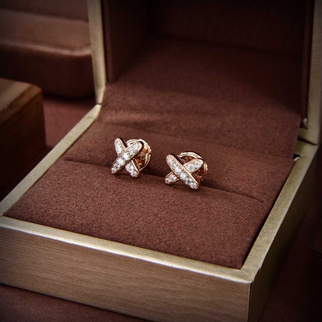 ¡®Star¡¯JEUX DE GOLD DIAMOND EARRINGS
