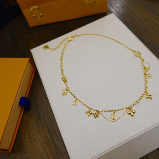 ¡®Moco¡¯BLOOMING SUPPLE NECKLACE BRASS