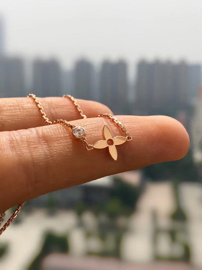 ¡®Moco¡¯BLOSSOM PENDANT PINK GOLD AND DIAMOND