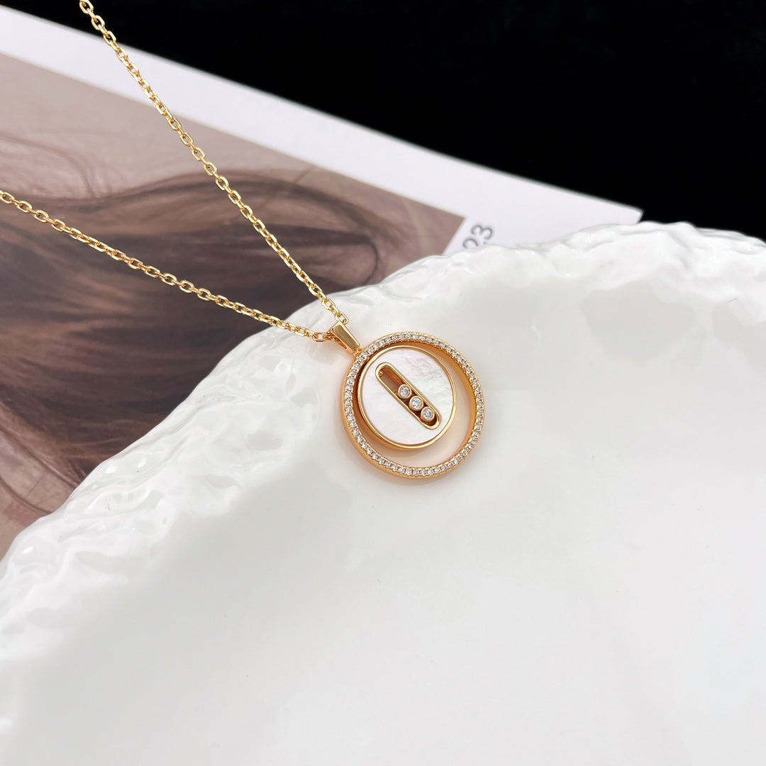 [moco jewelrys ]moco jewelrys MOVE MM NACRE BLANCHE DIAMOND NECKLACE