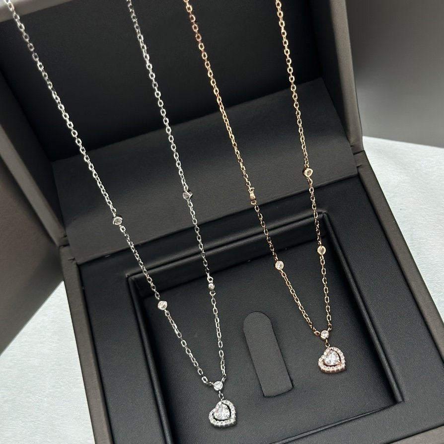 [moco jewelrys ]JOY HEART DIAMOND NECKLACE