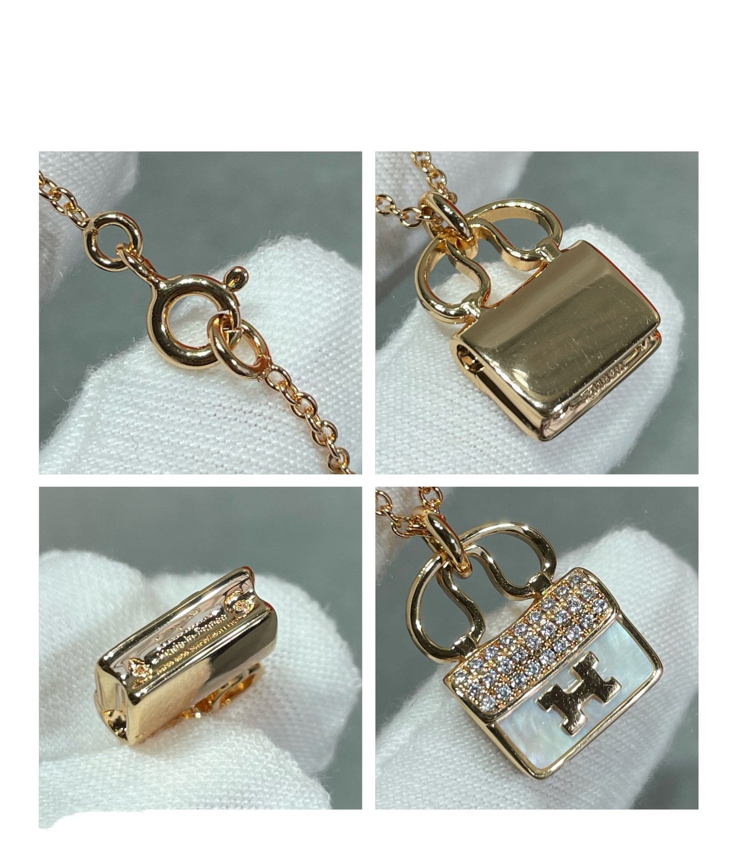 ¡®Moco¡¯H CIRCE MOISSANITE PENDANT NECKLACE GOLD