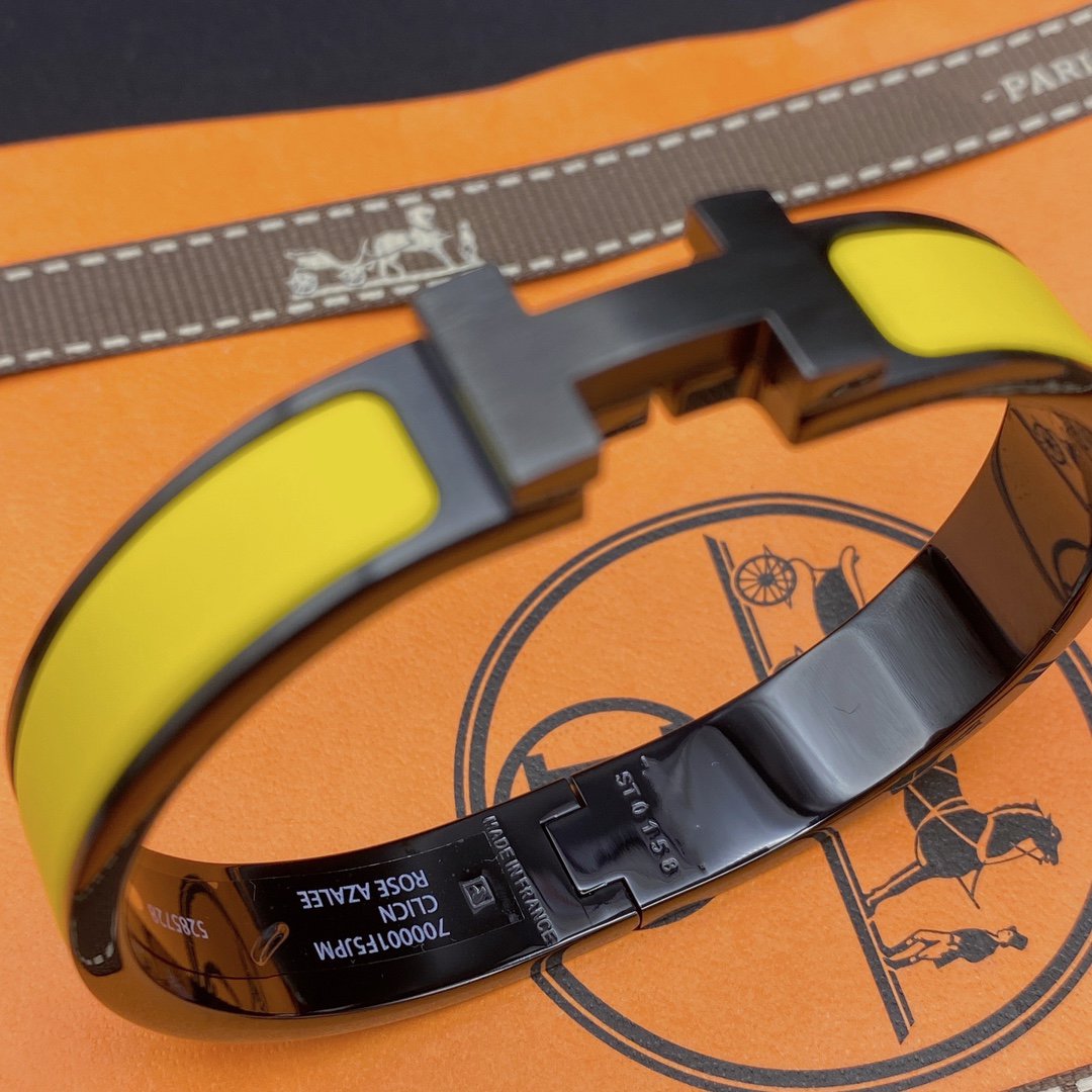¡®Moco¡¯CLIC HM SO BLACK YELLOW BRACELET