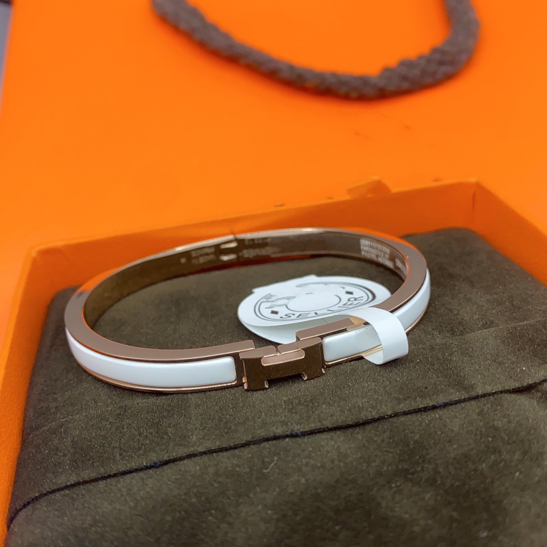 ¡®Star¡¯CLASSIC HM CLIC WHITE 8MM ENAMEL BRACELET