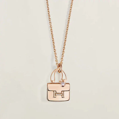 ¡®Moco¡¯AMULETTE PEDANT ROSE GOLD NECKLACE