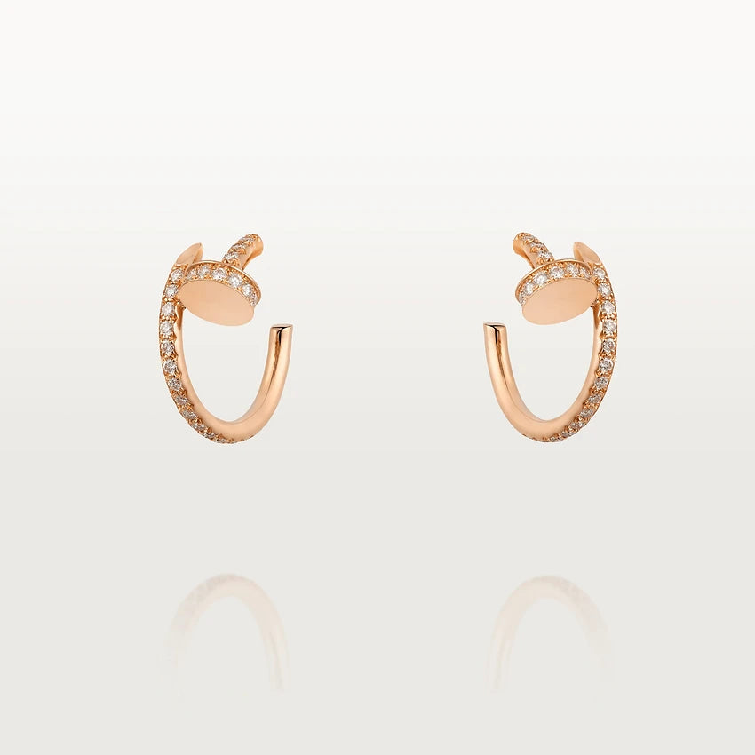 ¡®Star¡¯JUSTE EARRINGS 12.75MM PINK GOLD DIAMOND