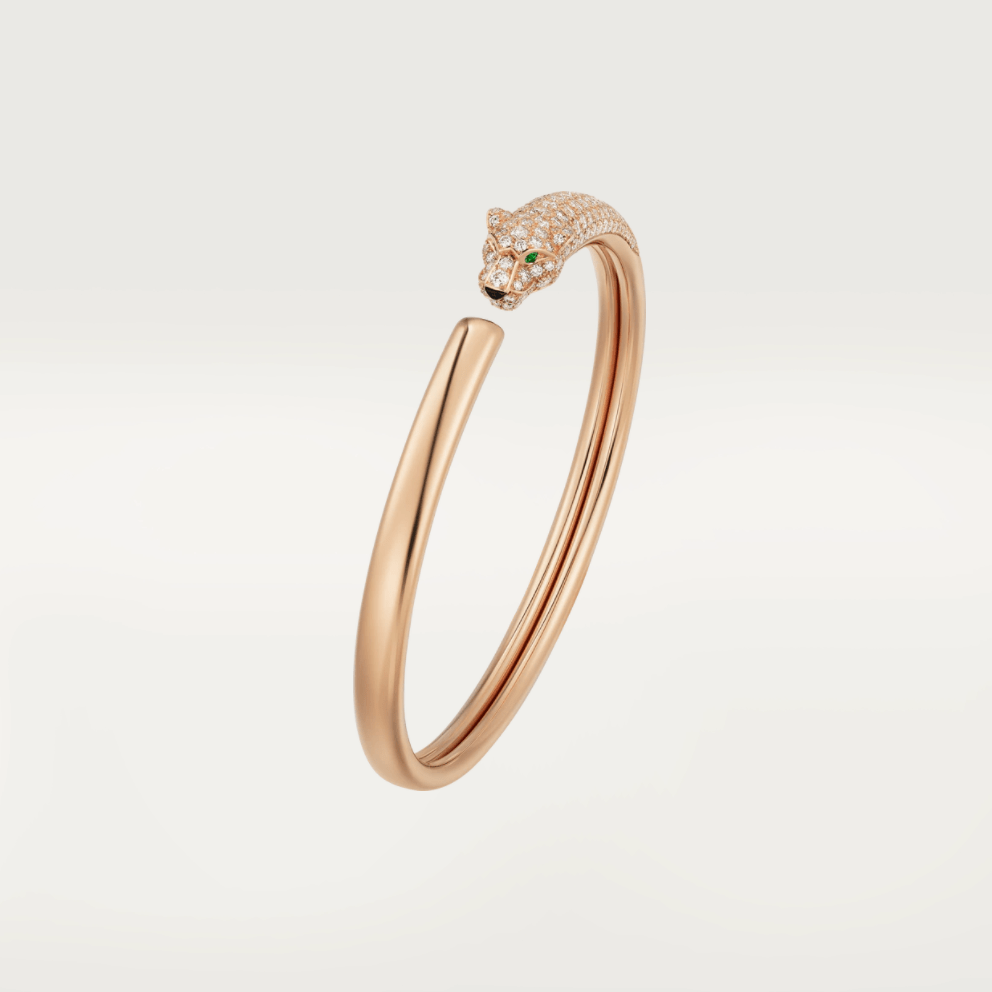 ¡®Star¡¯PANTHERE ROSE GOLD DIAMOND OPEN BRACELET