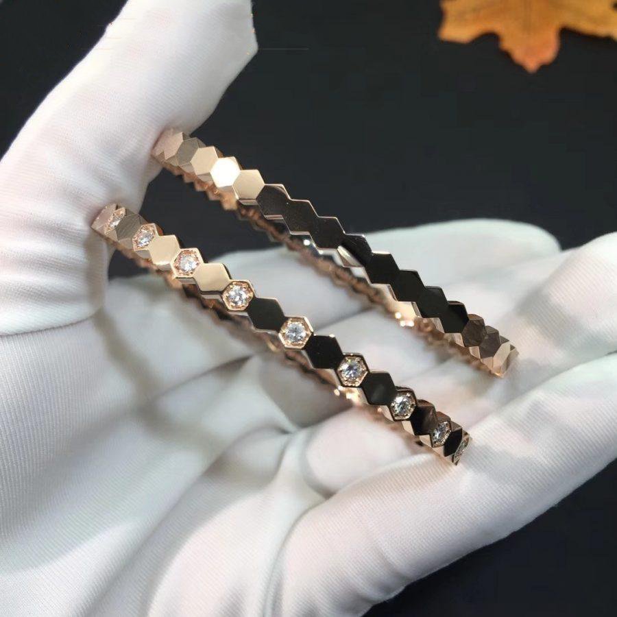 ¡®Star¡¯BEE LOVE PINK GOLD DIAMOND BRACELET