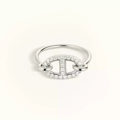 ¡®Moco¡¯RONDE SMALL SILVER DIAMOND RING