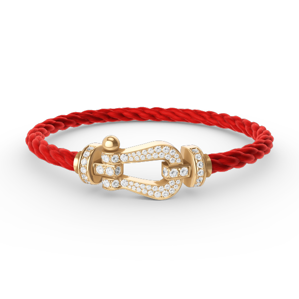 ¡®Moco¡¯FORCE LARGE HORSESHOE FULL DIAMOND BRACELET GOLD